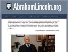 Tablet Screenshot of abrahamlincoln.org